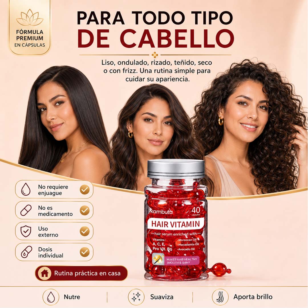 Hair Vitamin 40 Caps – Sérum capilar en cápsulas