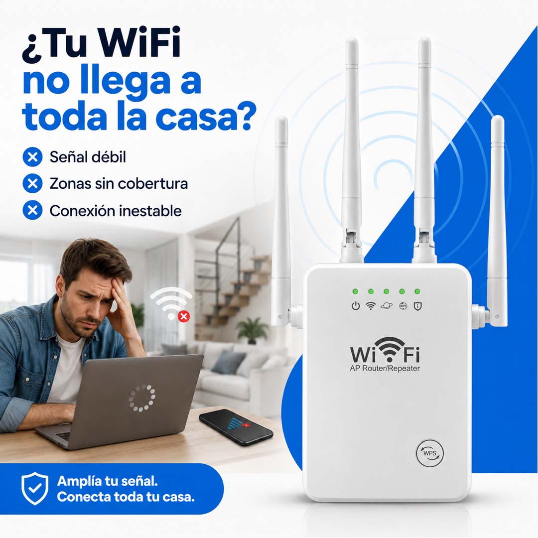 SignalMax Pro - Amplificador WiFi de Fácil Instalación