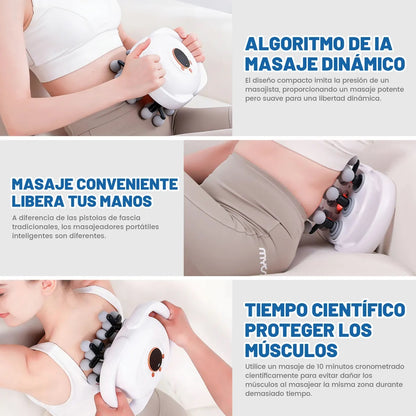 Masajeador Muscular con Terapia de Luz Roja LED