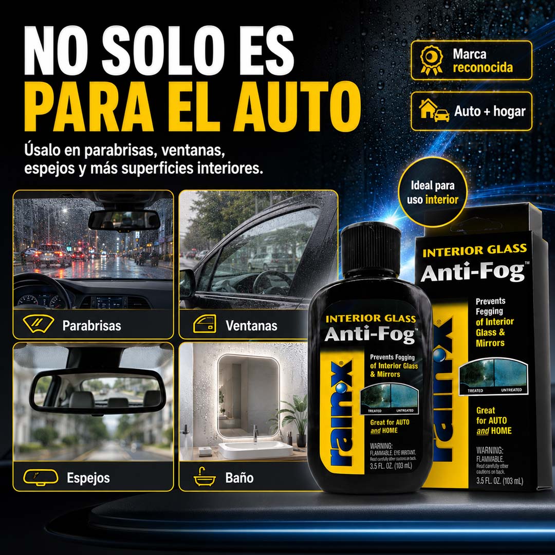 RainX Anti-Fog - Tratamiento Antiempañante