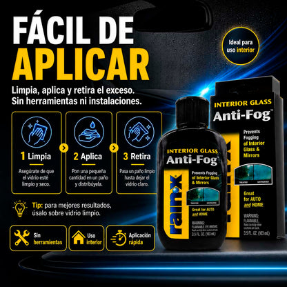 RainX Anti-Fog - Tratamiento Antiempañante