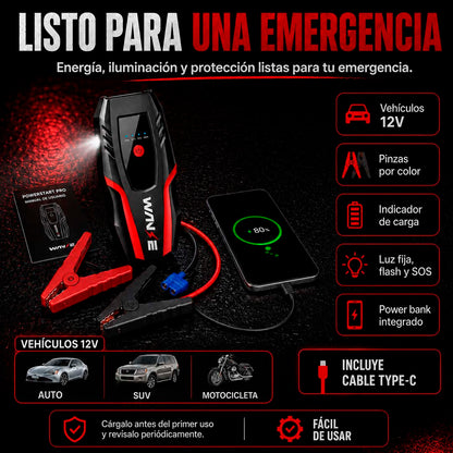 PowerStart Pro - Arrancador de Batería Portátil