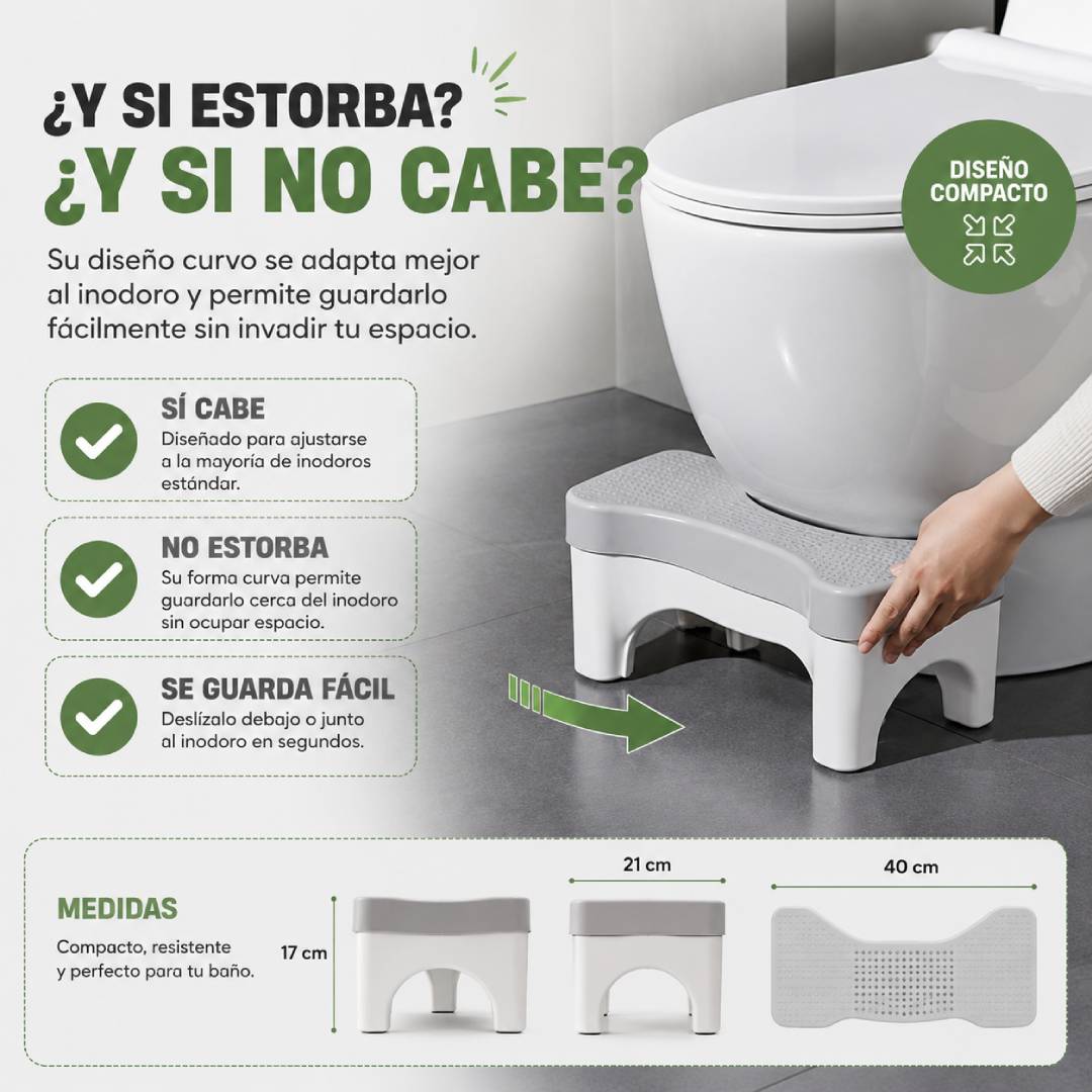 EasyPosture - Banquito ergonómico para inodoro