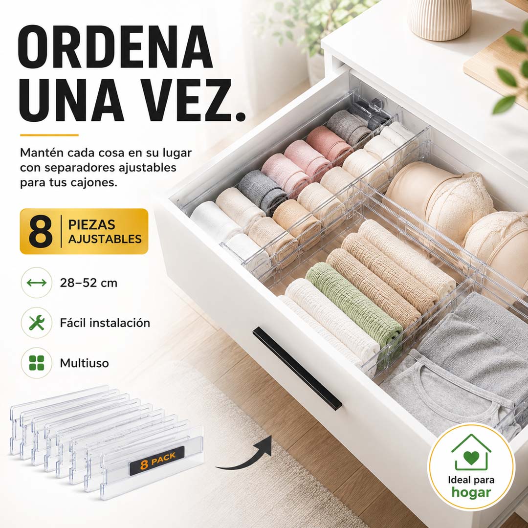 SpaceGuard 8 - Sistema de Organización Ajustable