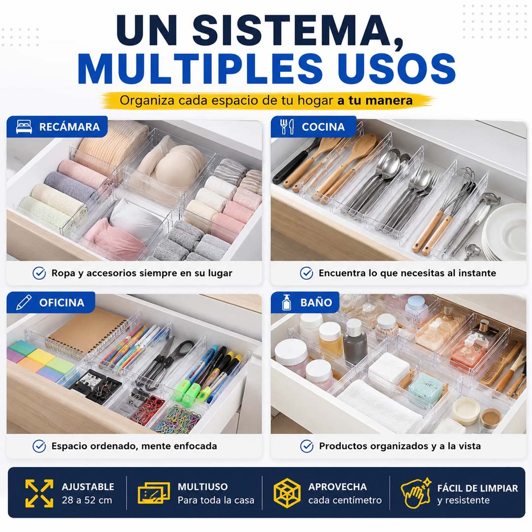 SpaceGuard 8 - Sistema de Organización Ajustable