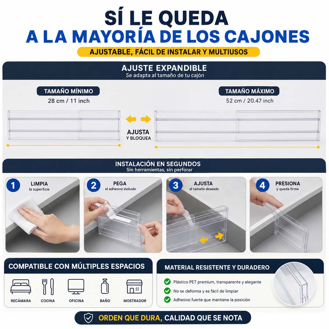 SpaceGuard 8 - Sistema de Organización Ajustable