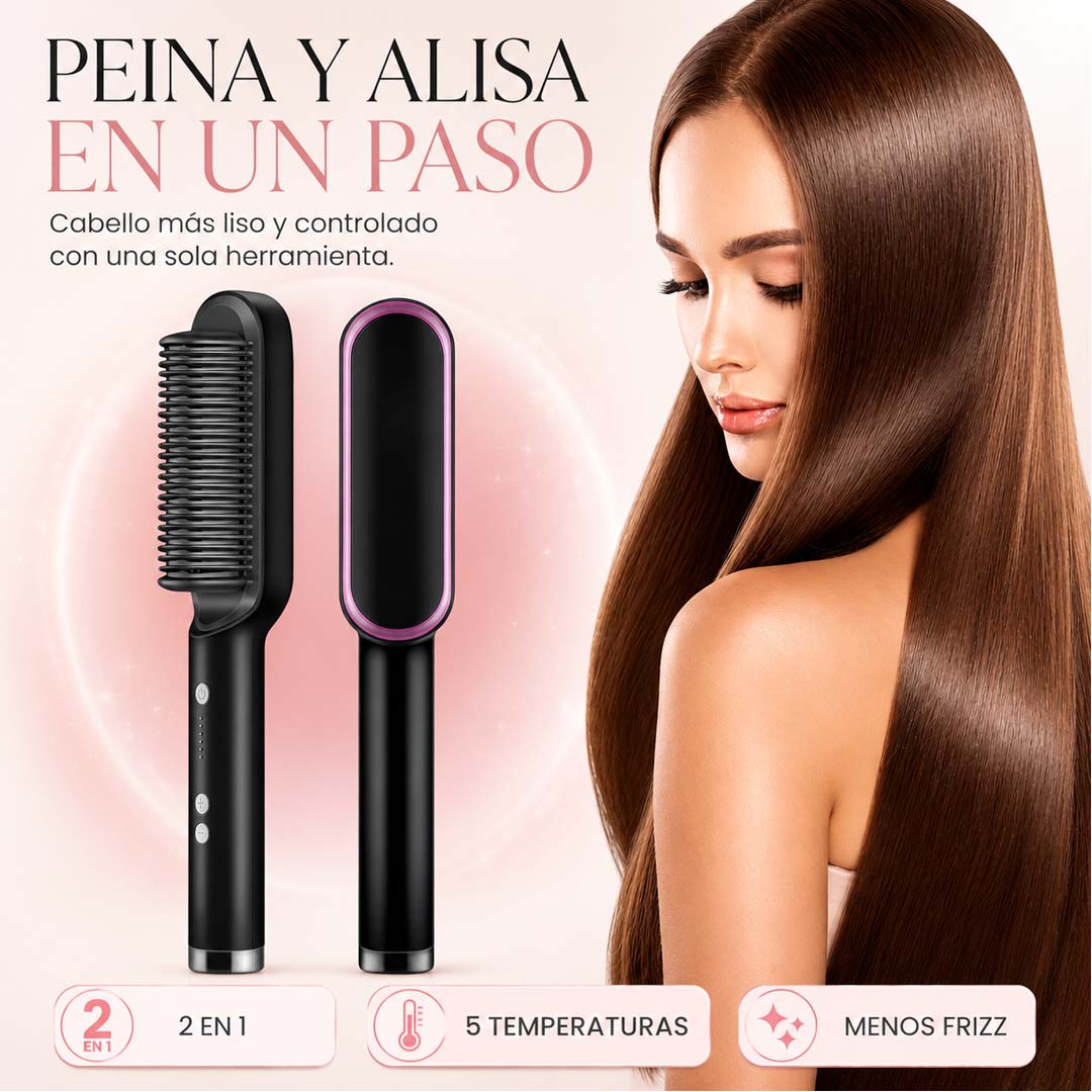 SilkBrush Pro - Cepillo alaciador 2 en 1