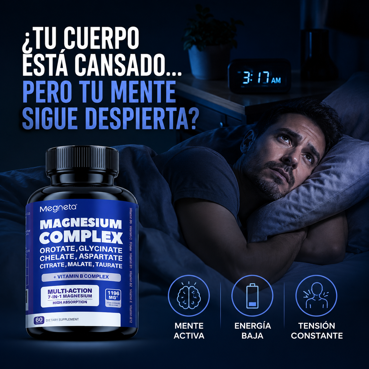 MEGNETA® Magnesio Complex 60 Cápsulas
