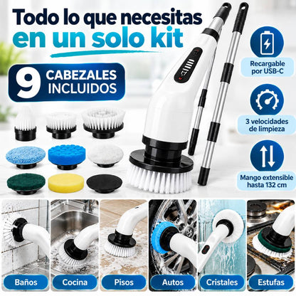 EasyCLEAN PRO - Cepillo Eléctrico 9 en 1