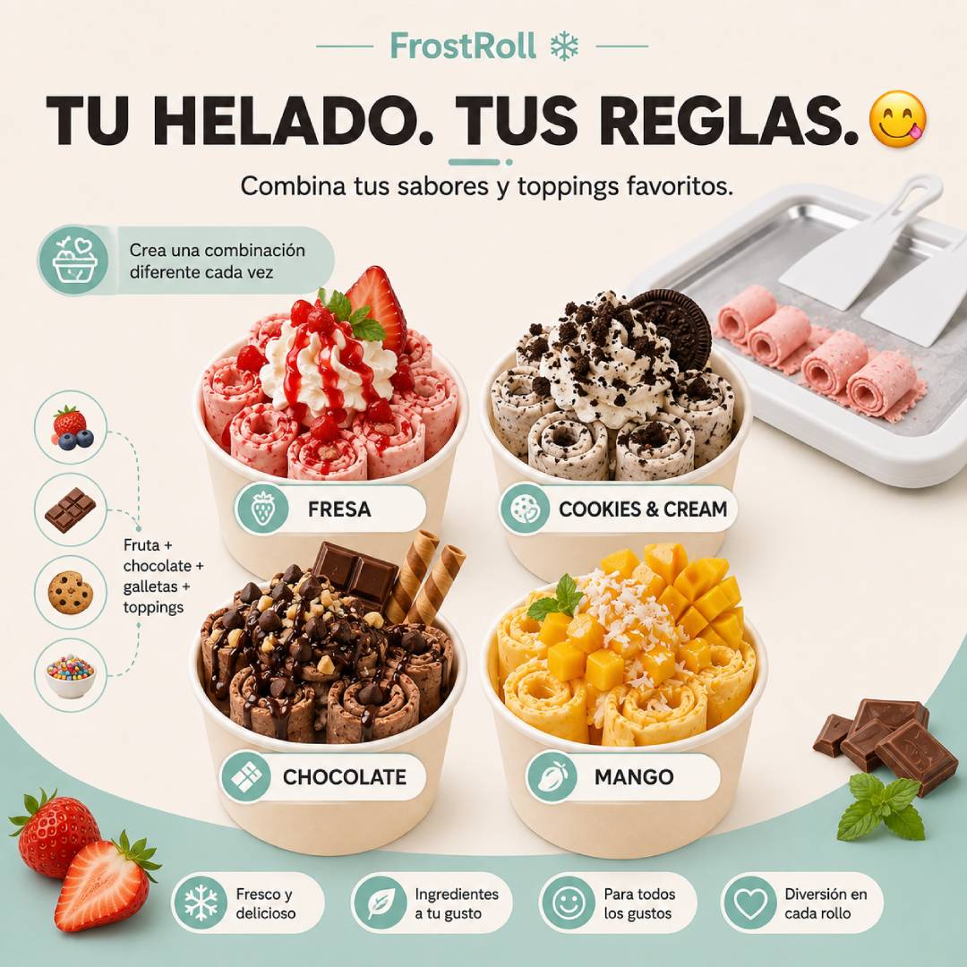 FrostRoll - Plancha para Rollos de Helado