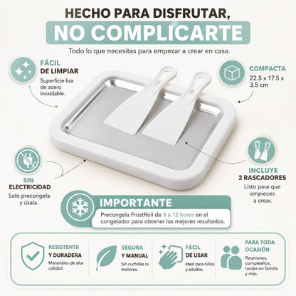 FrostRoll - Plancha para Rollos de Helado