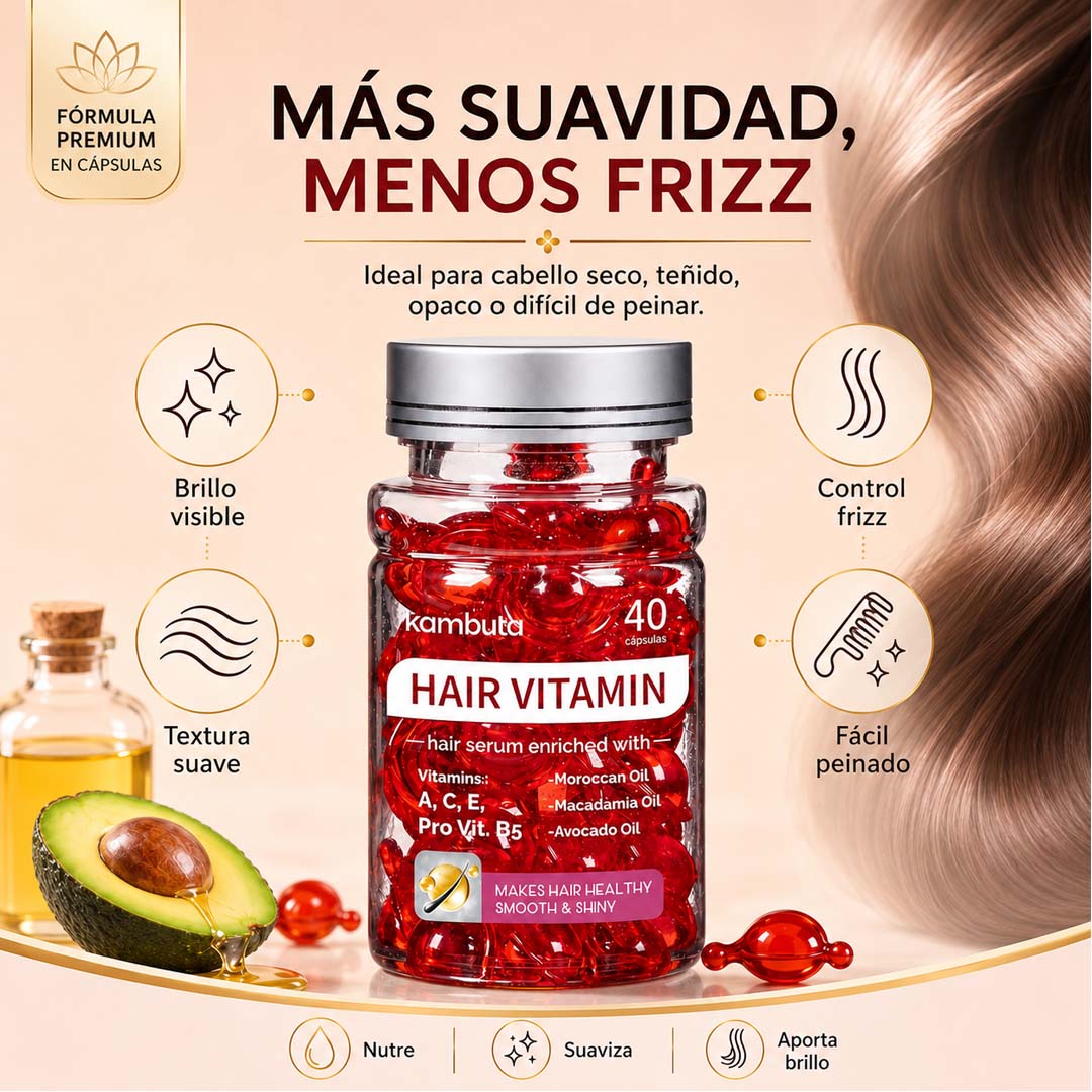 Hair Vitamin 40 Caps – Sérum capilar en cápsulas