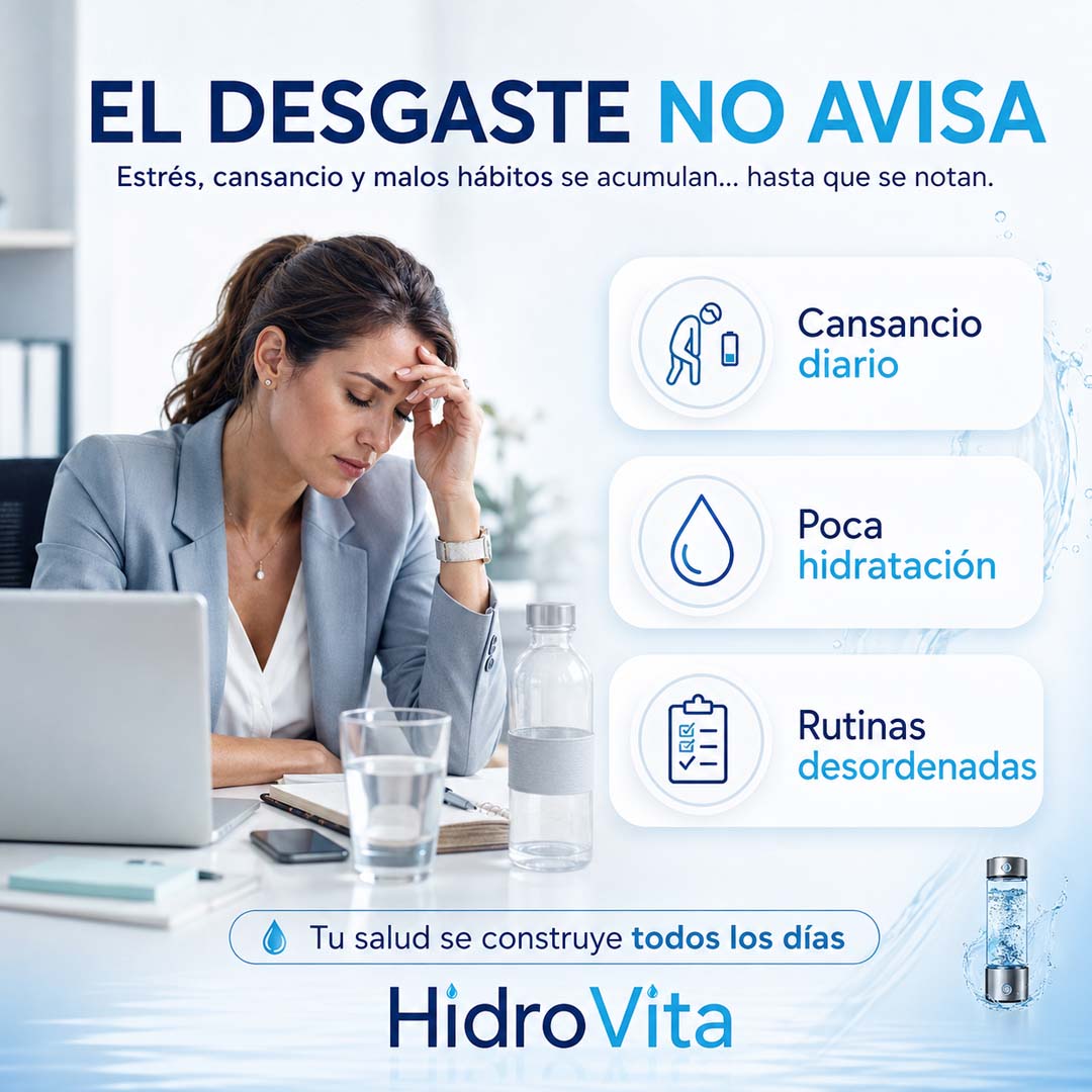 HidroVita - Botella Generadora de Agua Hidrogenada 420 ml