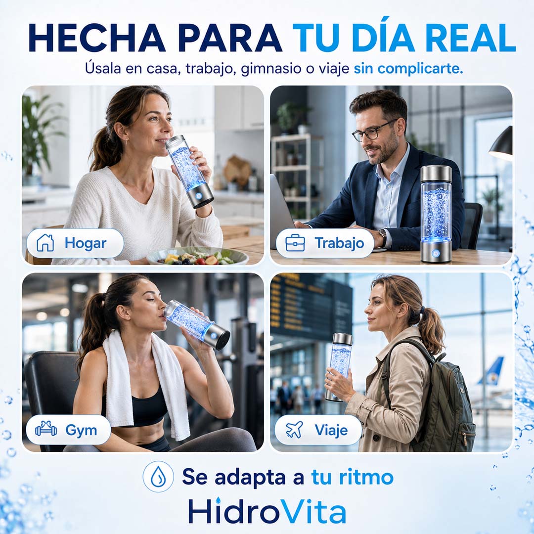 HidroVita - Botella Generadora de Agua Hidrogenada 420 ml