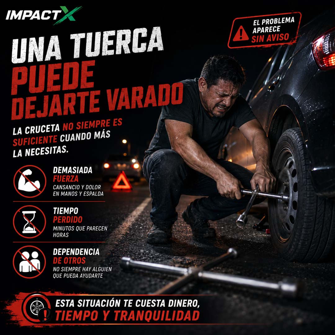 ImpactX - Llave de Impacto Inalámbrica con 2 Baterías