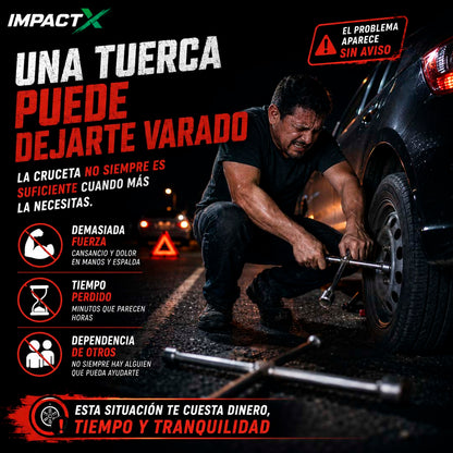 ImpactX - Llave de Impacto Inalámbrica con 2 Baterías