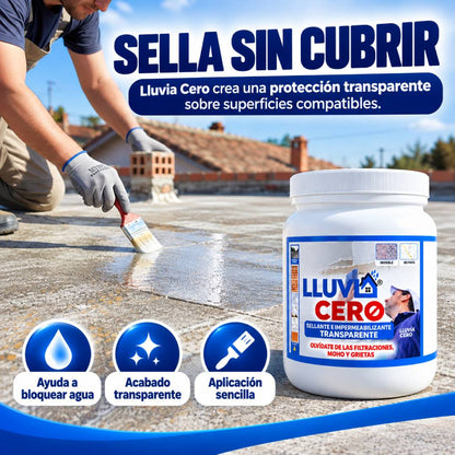 Lluvia Cero - Sellador Impermeabilizante Transparente 3.5L