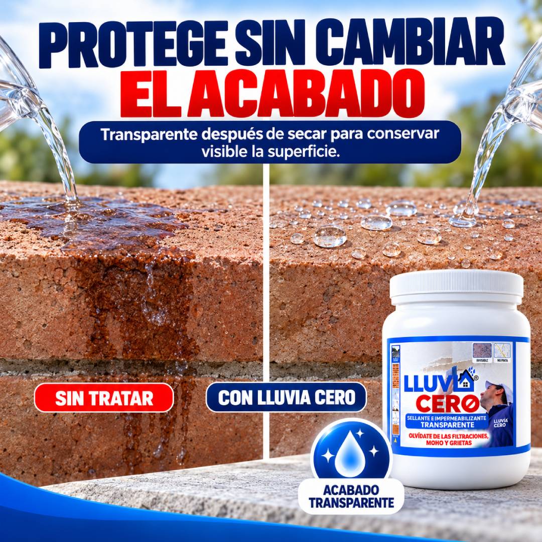 Lluvia Cero - Sellador Impermeabilizante Transparente 3.5L