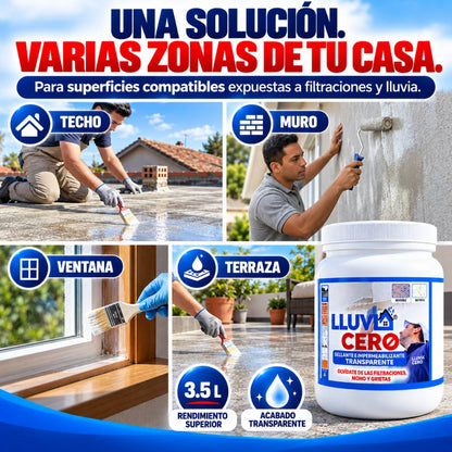 Lluvia Cero - Sellador Impermeabilizante Transparente 3.5L