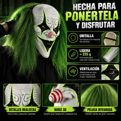 NightClown - Máscara de Payaso de Terror
