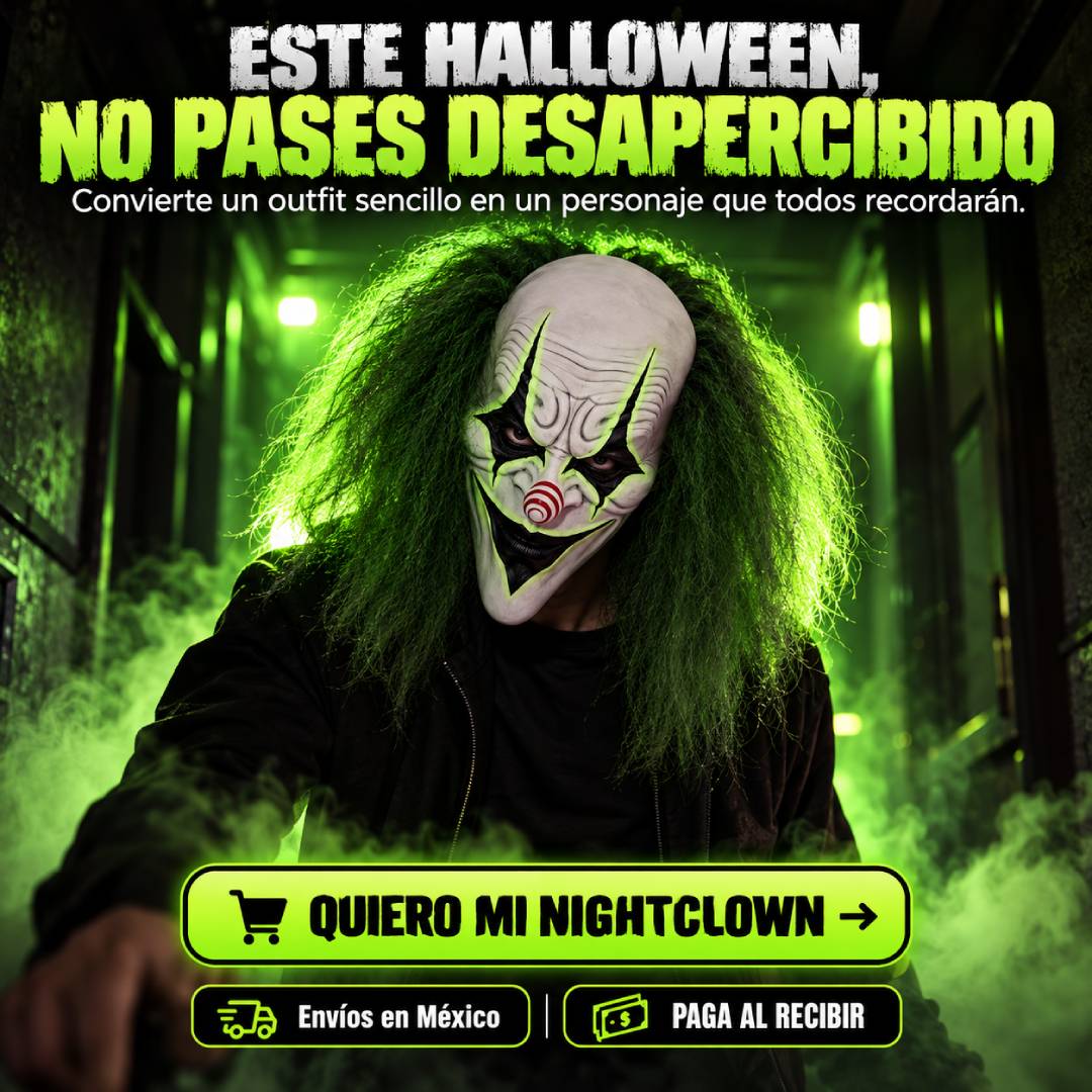 NightClown - Máscara de Payaso de Terror