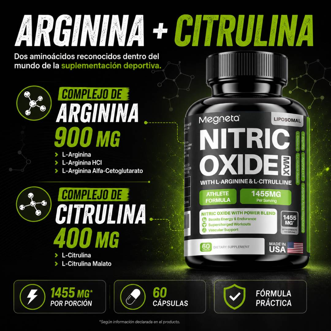 Megneta Oxido Nitrico - L-Arginina + L-Citrulina