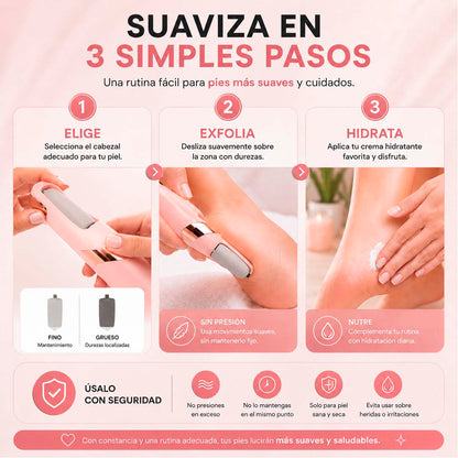 SoftStep Pro – Removedor Eléctrico de Callos Recargable