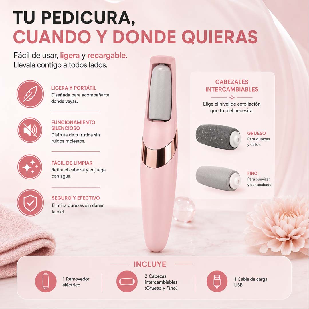 SoftStep Pro – Removedor Eléctrico de Callos Recargable
