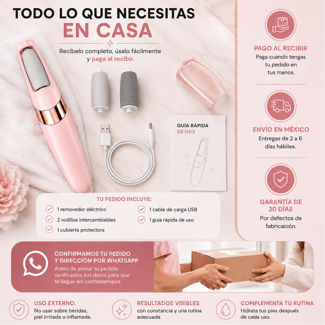 SoftStep Pro – Removedor Eléctrico de Callos Recargable
