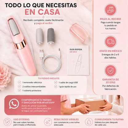 SoftStep Pro – Removedor Eléctrico de Callos Recargable
