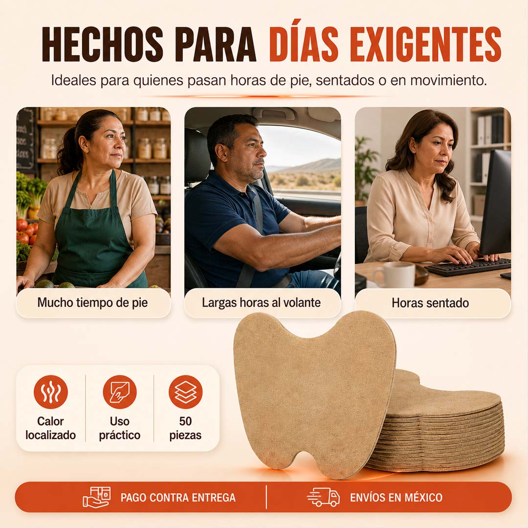 ThermoRelief 50 - Parches Térmicos Para Rodillas y Músculos
