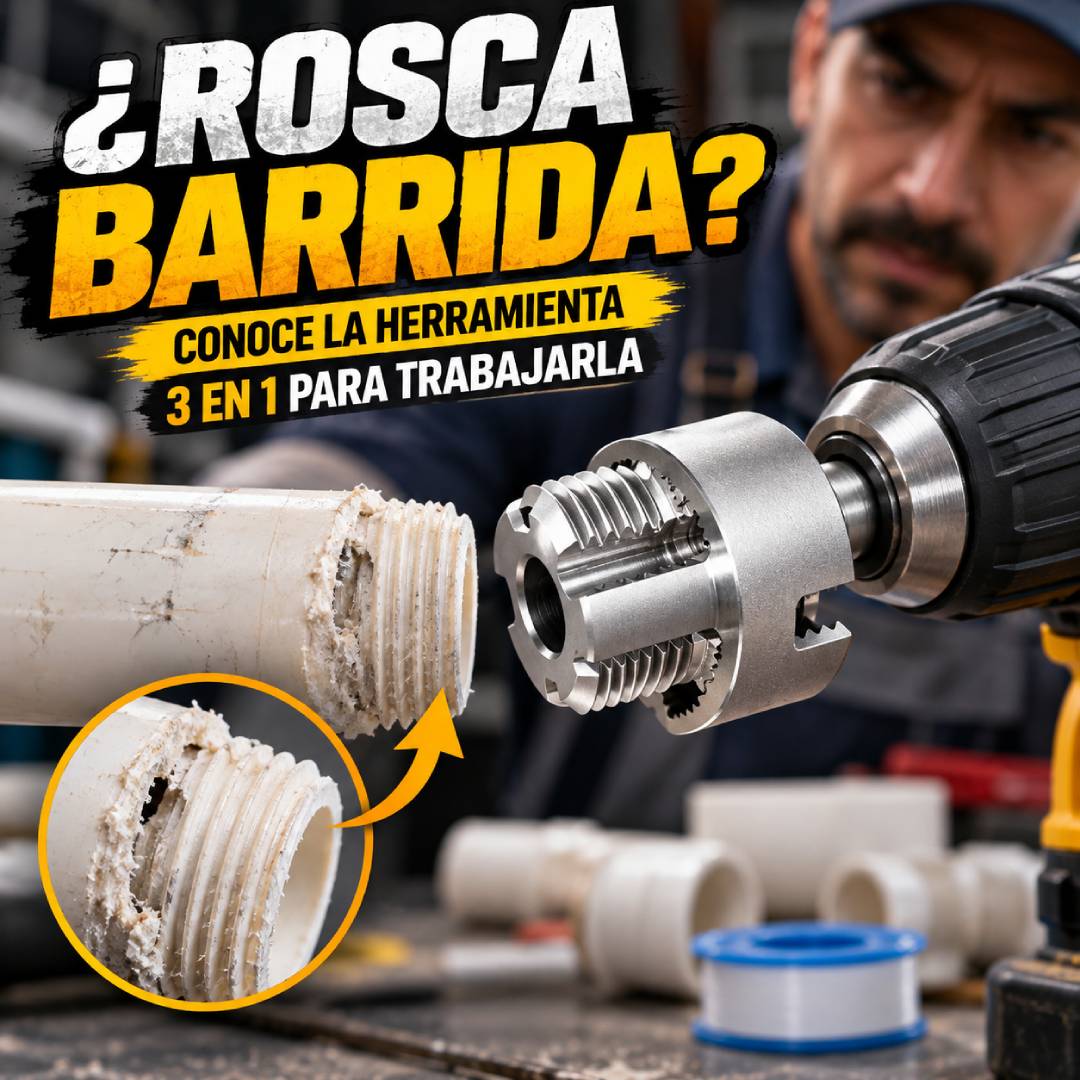 Roscafix PRO - Roscador de Tuberías 3 en 1