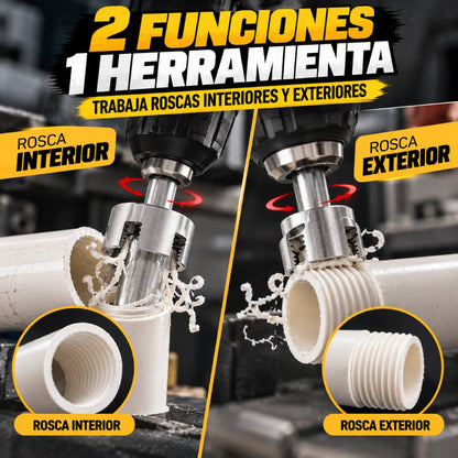 Roscafix PRO - Roscador de Tuberías 3 en 1