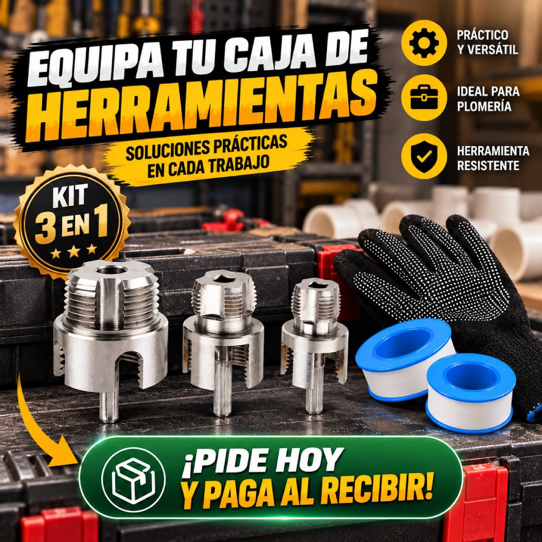 Roscafix PRO - Roscador de Tuberías 3 en 1