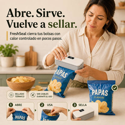 FreshSeal — Selladora Recargable de Bolsas
