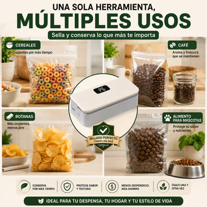 FreshSeal — Selladora Recargable de Bolsas