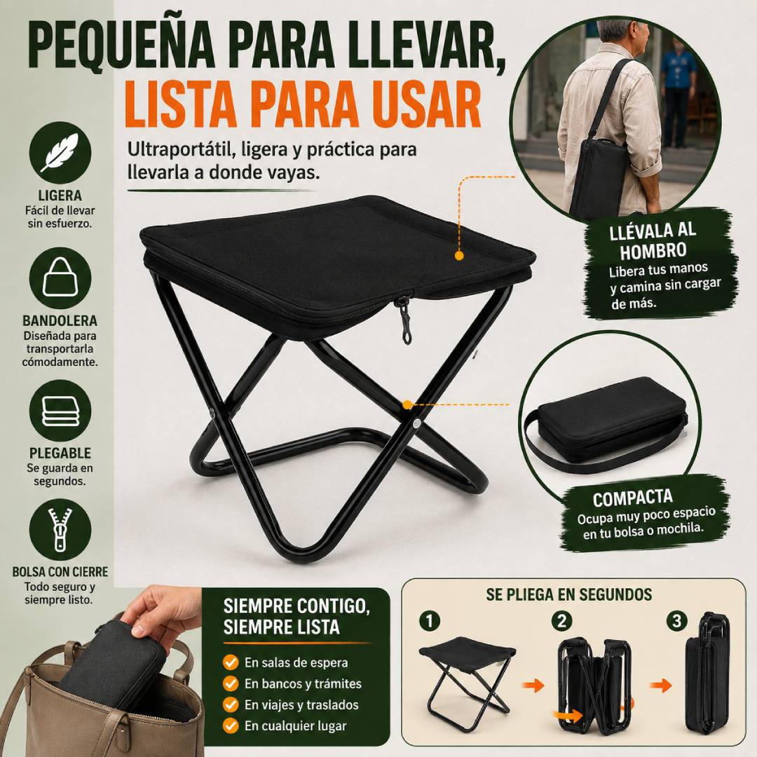 SitGo Pro - Silla Plegable Portátil