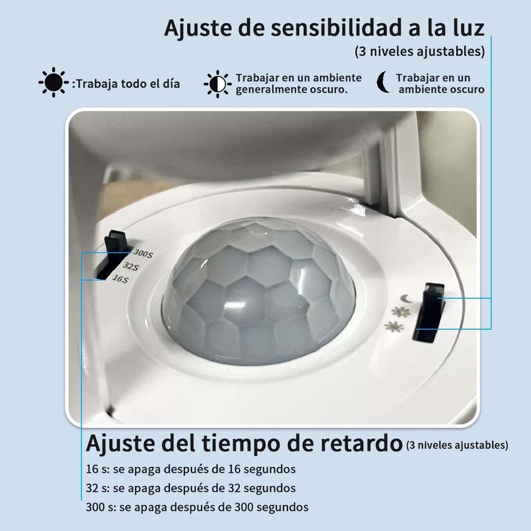 3 Sockets con sensor de movimiento