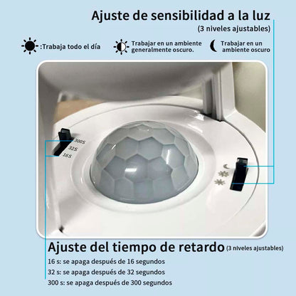 3 Sockets con sensor de movimiento