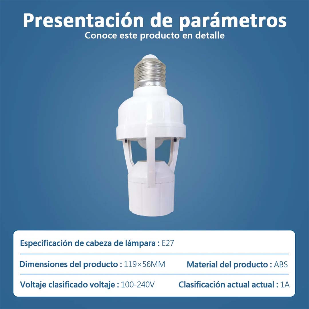 3 Sockets con sensor de movimiento