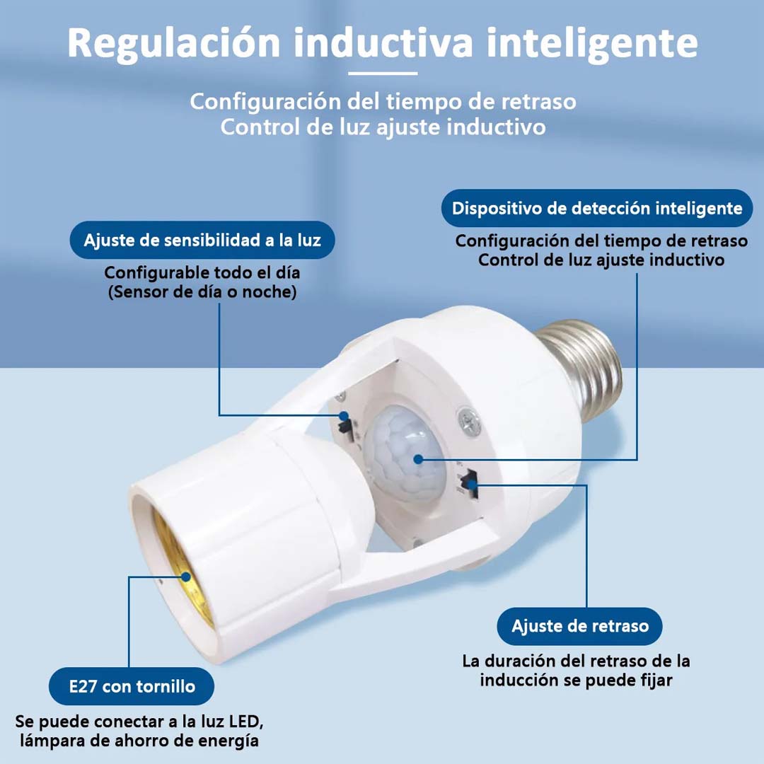 3 Sockets con sensor de movimiento