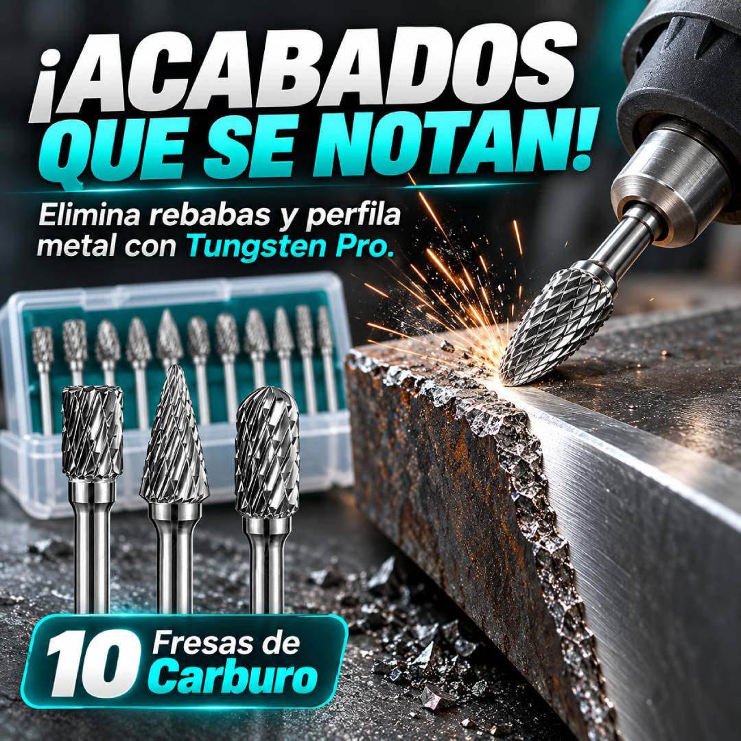 Tungsten Pro - Kit de 10 Fresas