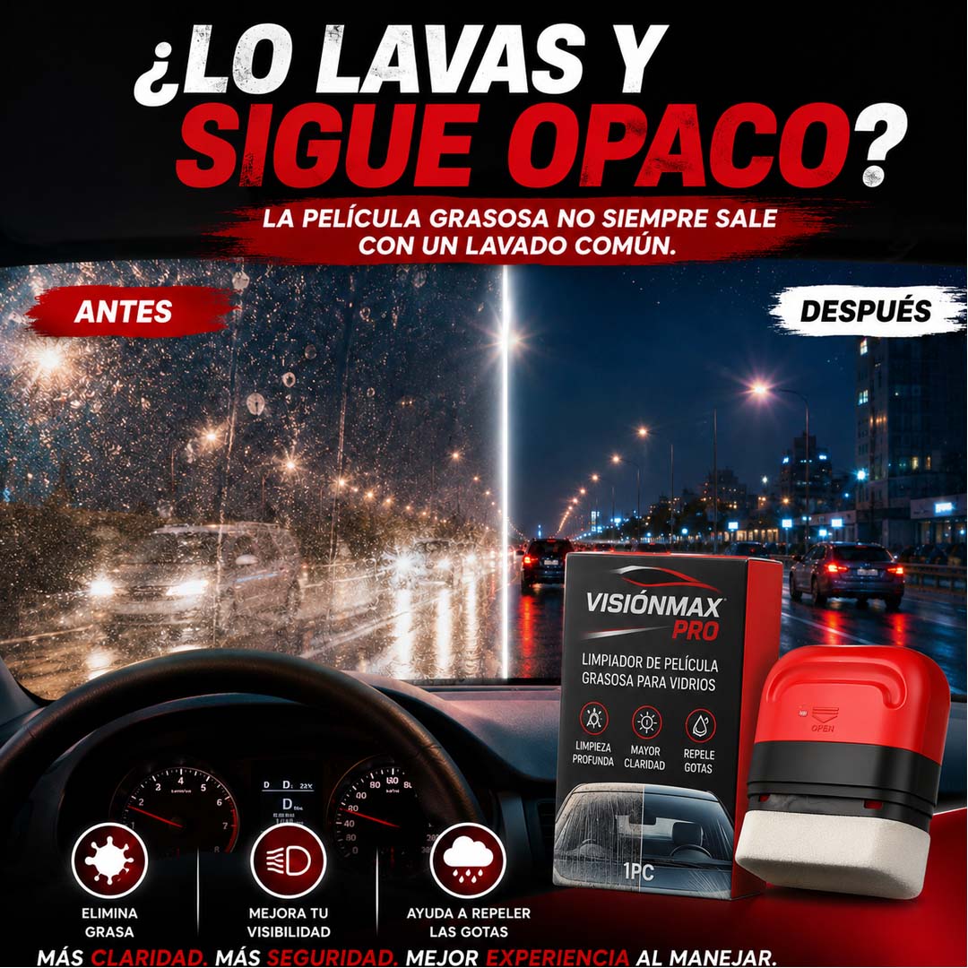 VisionMax Pro - Limpieza profunda para parabrisas