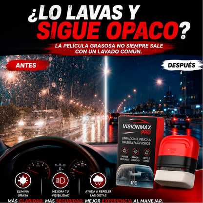 VisionMax Pro - Limpieza profunda para parabrisas