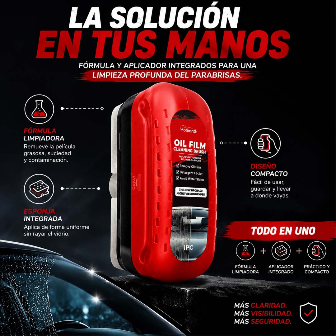 VisionMax Pro - Limpieza profunda para parabrisas