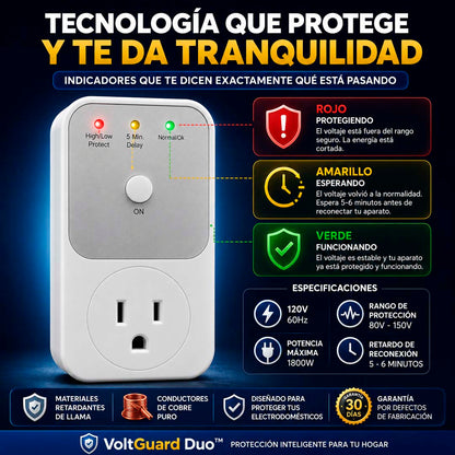 VoltGuard Duo - Sistema de Protección Automática