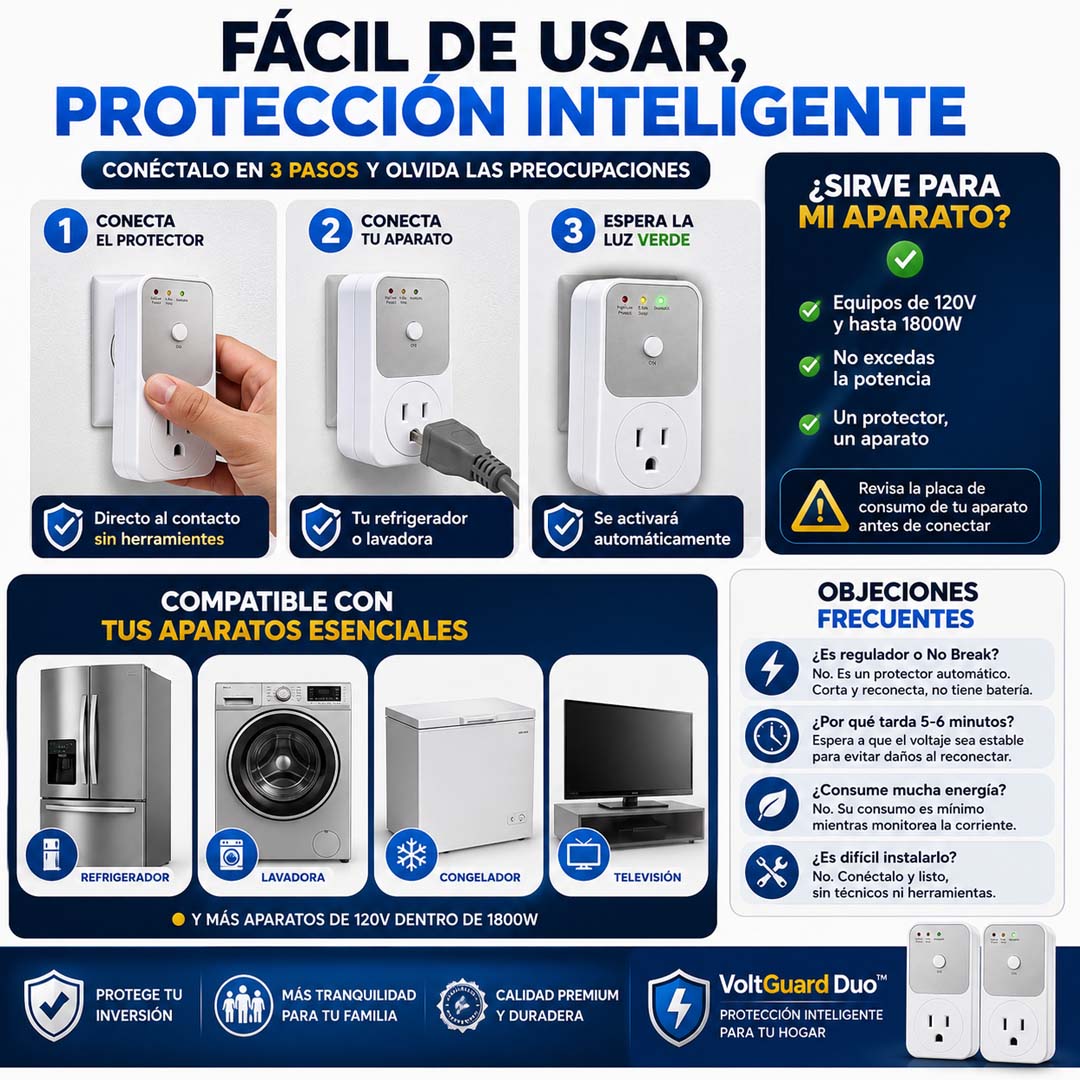 VoltGuard Duo - Sistema de Protección Automática