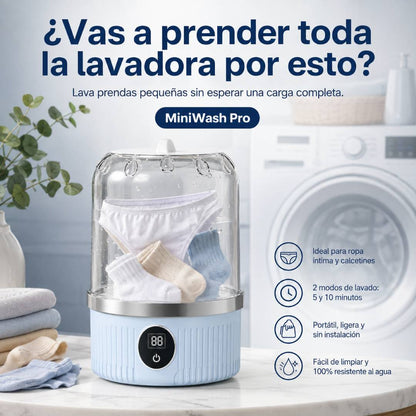 MiniWash Pro - Lavadora Portátil Automática