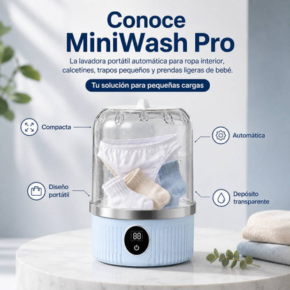 MiniWash Pro - Lavadora Portátil Automática