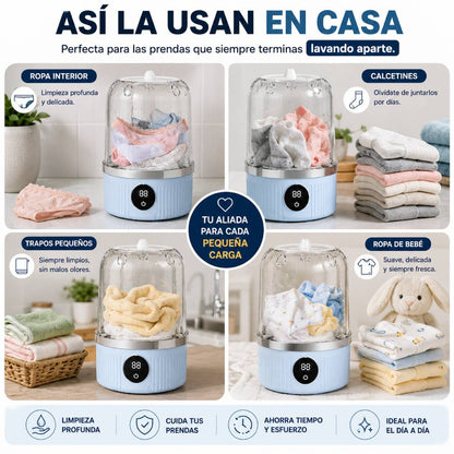 MiniWash Pro - Lavadora Portátil Automática